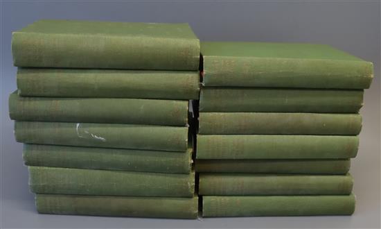 Trollope, Anthony - Works Barsetshire Novels, 14 vols, 8vo, green cloth, limited to 525, edited by Michael